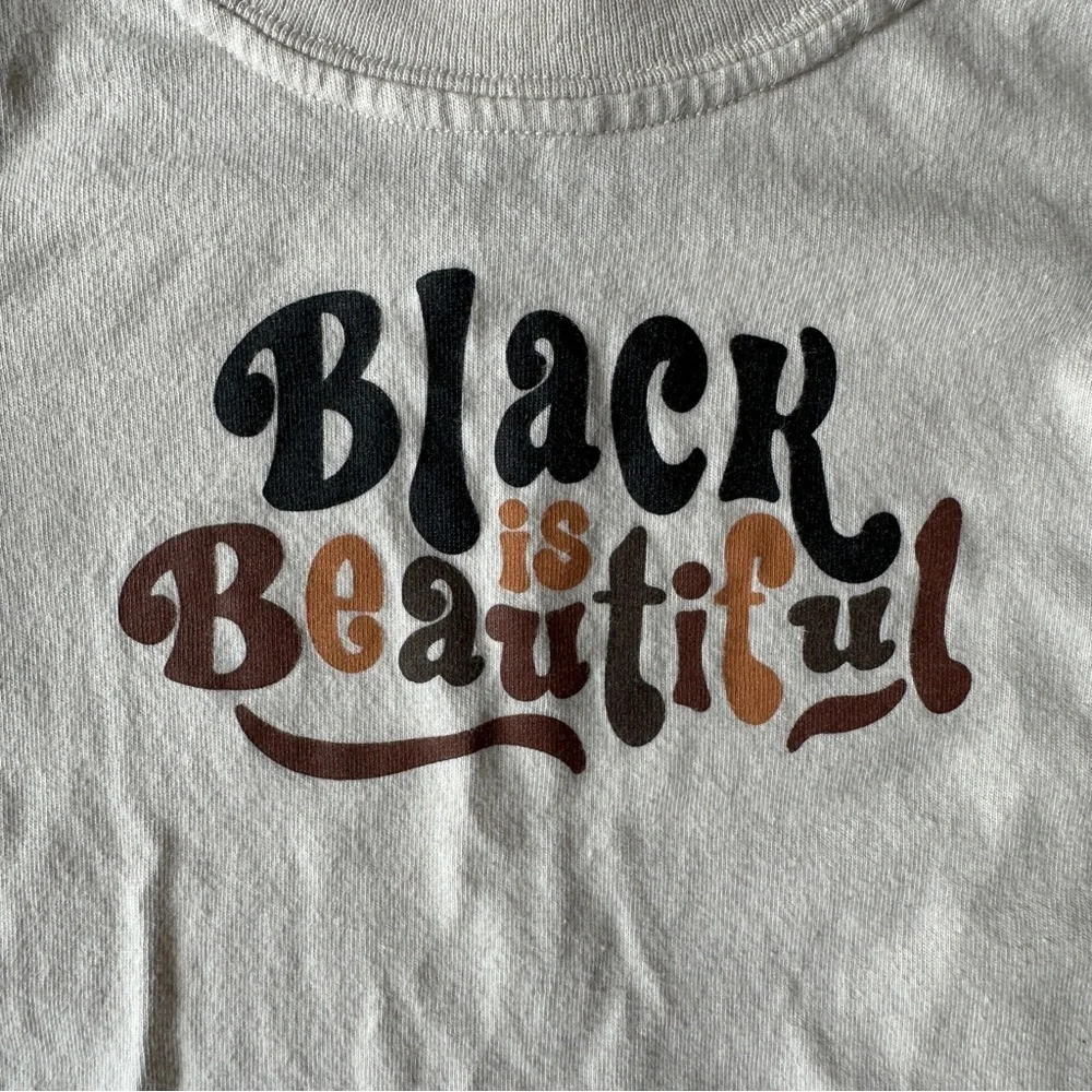 EUC Carter’s Unisex Short Sleeve Onesie, “Black is Beautiful,” 9 Months